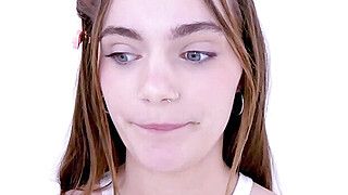 Super Cute Teen Shy at First Rides Cock - ah-me.com