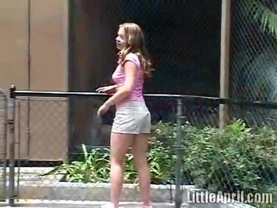 Hot solo teen babe outdoors finger fucking her pussy hole - hotmovs.com