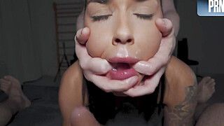 Amateur black-haired Latina teen submissive threeway hard-core raunchy extraordinary hook-up with cum-shot HD - ah-me.com