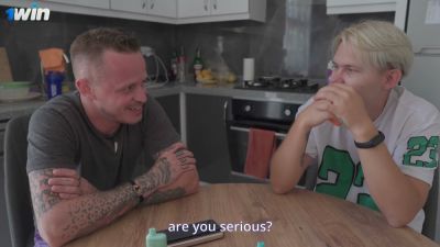 Tattooed wife cheats with two men while her husband watches on webcam - yesvids.com - Britain - Russia
