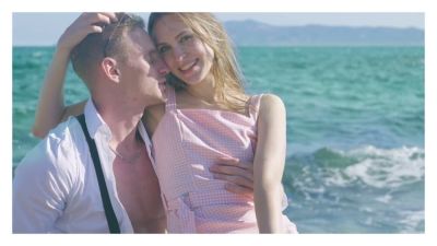 Blonde lover shares passionate beachside kisses and intimate 69 with her partner - yesvids.com - Russia