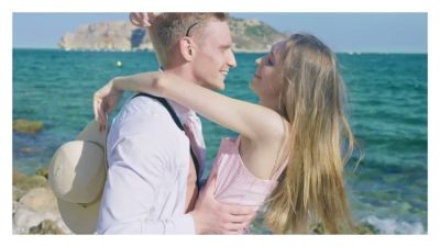 Blonde lover in pink dress swaps sunset kisses for wild maid roleplay and anal heat - yesvids.com - Russia