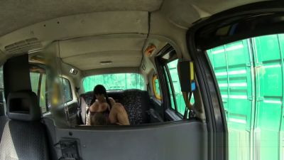 Tattooed brunette with big tits gets wild in the back of a van - yesvids.com