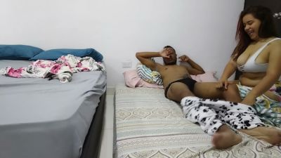 Voluptuous Venezuelan redhead takes charge when sharing a room with her stepbrother - yesvids.com - Venezuela