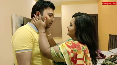 South Asian bride teases with a titjob after coming home from work - yesvids.com