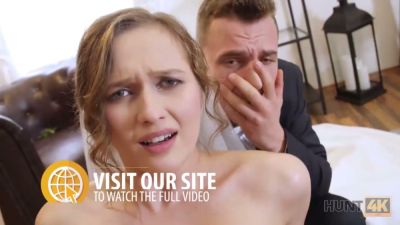 POV creampie with a shaved Hungarian blonde while her partner watches - yesvids.com - Hungary